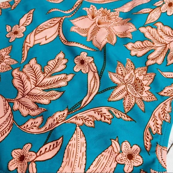 NEW Floral Mid Rise Bikini Bottoms Cheeky Fit XL - Picture 3 of 8